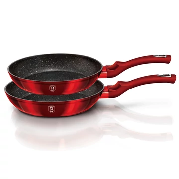 Berlinger Haus Serpenyő szett 2 részes márvány bevonat Metallic Line Burgundy Edition BH/1612NF