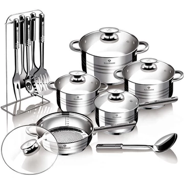 Blaumann Edénykészlet 17 részes rozsdamentes Gourmet Line BL-3133