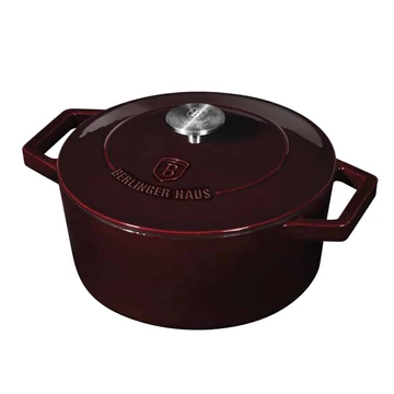 Berlinger Haus Lábas 24 cm öntöttvas Metallic Line Burgundy Edition BH/6497