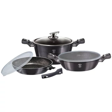 Berlinger Haus Edénykészlet 6 részes márvány bevonattal Metallic Line Carbon Edition BH/7052