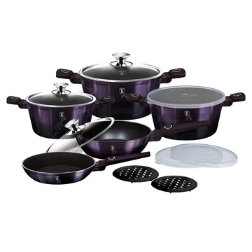 Berlinger Haus Edénykészlet 13 részes titanpro bevonat Purple Eclipse Collection BH/7143