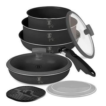 Berlinger Haus Edénykészlet 10 részes titán bevonat Anthracite Collection BH/8256N