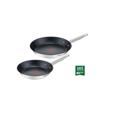 Tefal Serpenyőkészlet 2 részes rozsdamentes + tapadásmentes bevonat Cook Eat B922S204