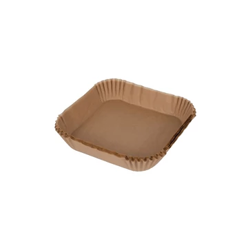 Sütőpapír air fryer/ forrólevegős sütőhöz szögletes 16 * 16 cm 50 db-os W00366