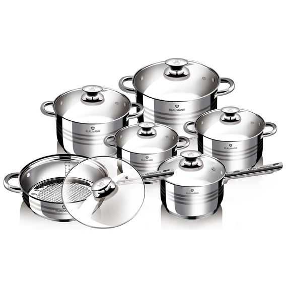 Blaumann Edénykészlet 12 részes rozsdamentes Gourmet Line BL-1031
