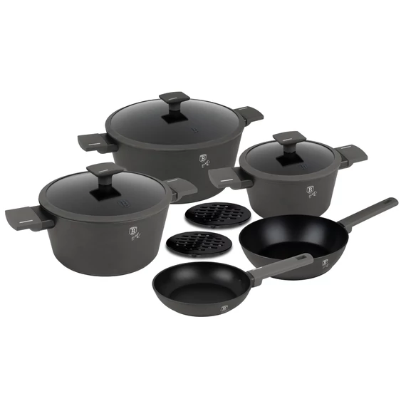 Berlinger Haus Edénykészlet 10 részes titánpro bevonat Anthracite Collection BH/8140N