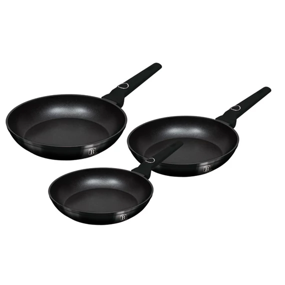 Berlinger Haus Serpenyő szett 3 részes 20/24/28cm tapadásmentes Black Vantage Collection BH/8230