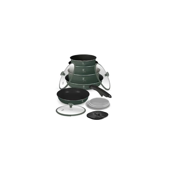 Berlinger Haus Edénykészlet 13 részes titánpro bevonat Matte Green Collection BH/8423