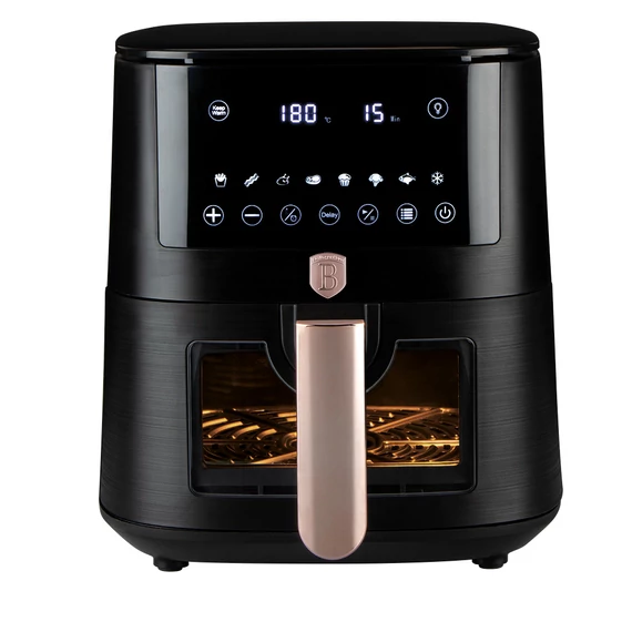 Berlinger Haus Air Fryer / forrólevegős sütő 8 literes 1650W Black Rose Collection BH/9604