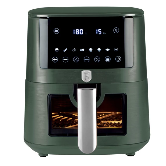 Berlinger Haus Air Fryer / forrólevegős sütő 8 literes 1650W Matte Green Collection BH/9710