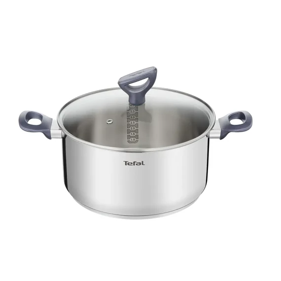 Tefal Lábas fedővel 24 cm rozsdamentes + üveg Daily Cook G7124645