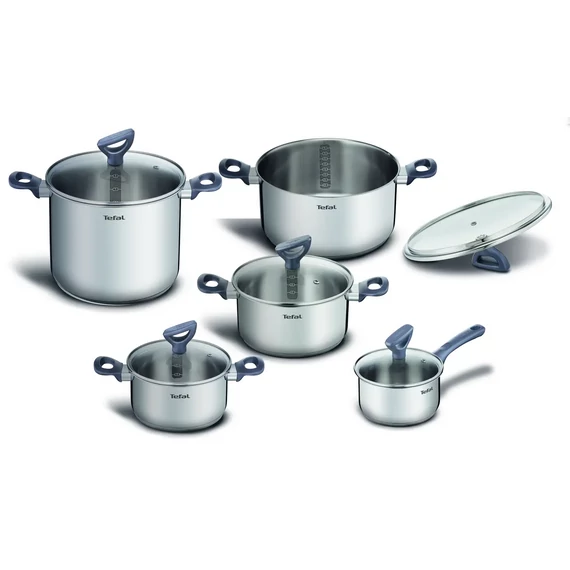 Tefal Edénykészlet 10 részes rozsdamentes Daily Cook G712SA55