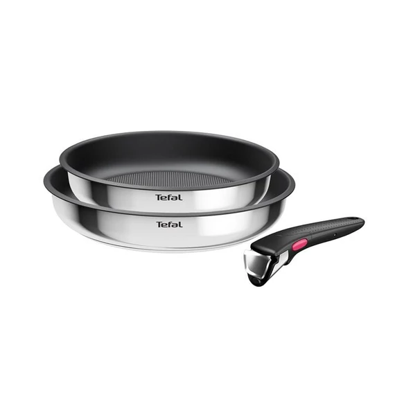 Tefal Serpenyőkészlet 3 részes rozsdamentes + tapadásmentes bevonat Cook Eat L8813S75