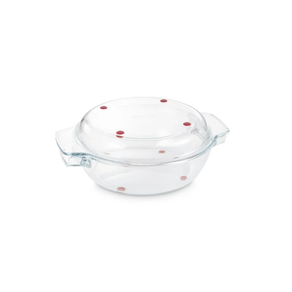 Tescoma Kerek sütőedény fedővel 32 cm üveg GrandCHEF 629084.00