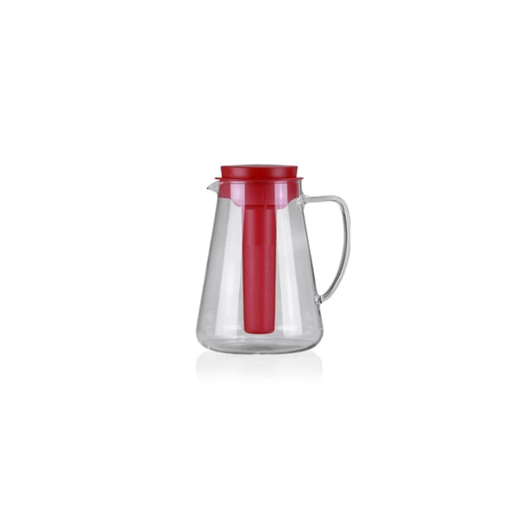 Tescoma Kancsó hűtő résszel és szűrővel 2,5 l piros üveg TEO 646628.20