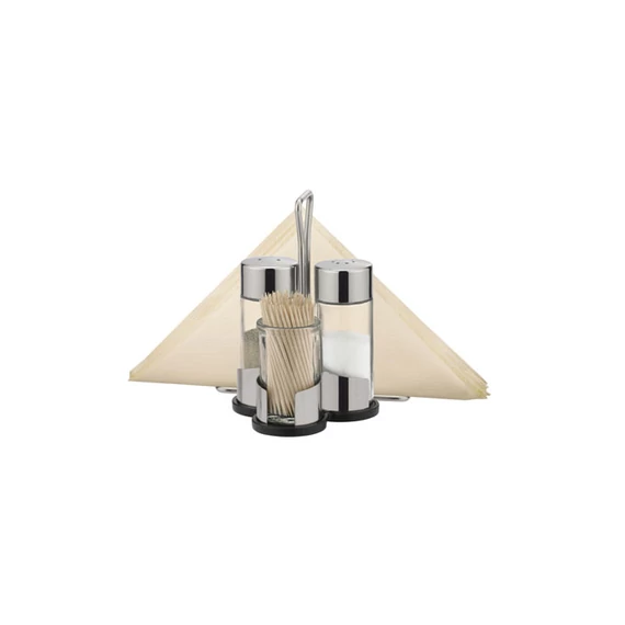 Tescoma Só- bors- fogvájó- és szalvétatartó készlet rozsdamentes acél CLUB 650332.00