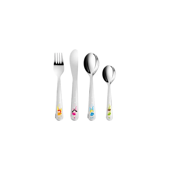Tescoma Gyermek evőeszköz tündérek 4 db rozsdamentes acél BAMBINI 668090.00