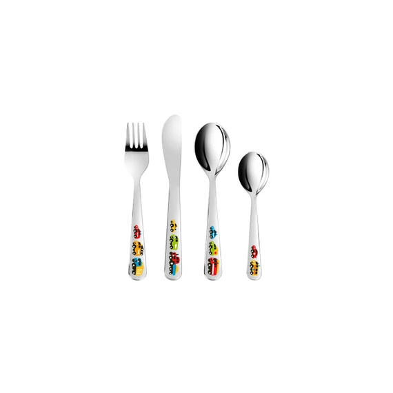 Tescoma Gyermek evőeszköz autók 4 db rozsdamentes acél BAMBINI 668091.00