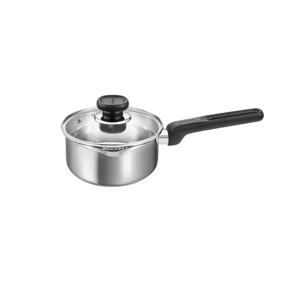 Tescoma Nyeles lábas kétoldali kiöntővel és fedővel 16 cm 1,25 l rozsdamentes acél BRAVA 730947.00