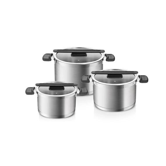 Tescoma Edénykészlet 6 db rozsdamentes acél és műanyag COMPACT 779610.00