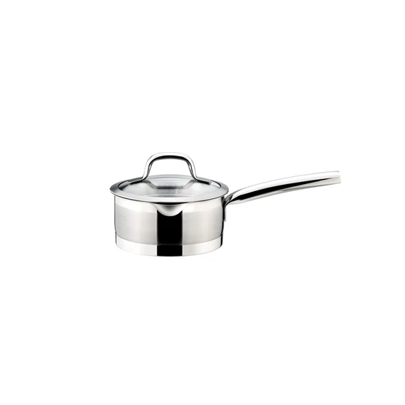 Tescoma Nyeles lábas szűrőfedővel 16 cm 1,5 l rozsdamentes acél PRESIDENT 780262.00