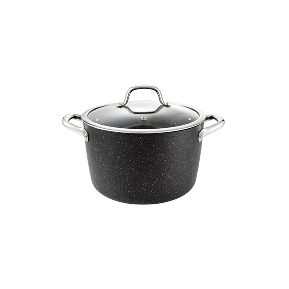 Tescoma Fazék fedővel 24 cm 6,0 l rozsdamentes acél PRESIDENT Stone 780325.00