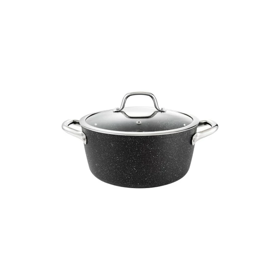 Tescoma Lábas fedővel 24 cm 4,5 l rozsdamentes acél PRESIDENT Stone 780335.00