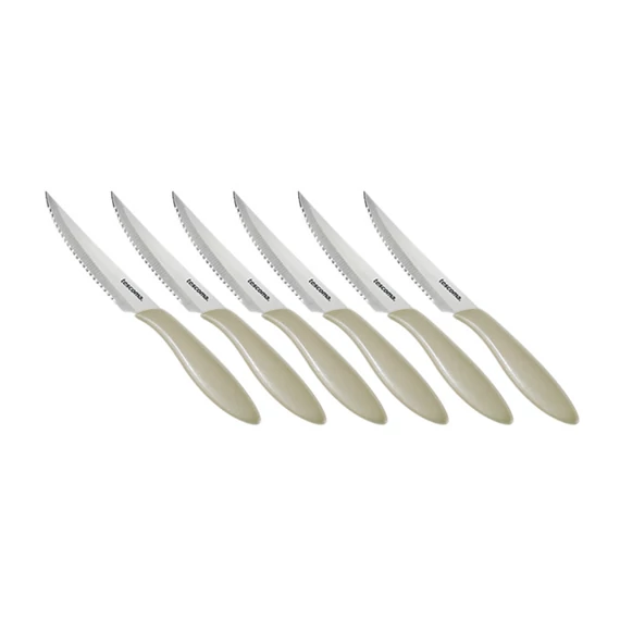 Tescoma Steakkés 12 cm 6 db bézs rozsdamentes acél és műanyag PRESTO 863056.40