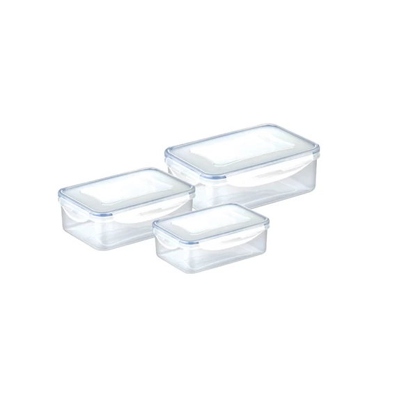 Tescoma Négyzet alakú ételtároló doboz 3 db 1,0; 1,5; 2,5 l FRESHBOX 892092.00