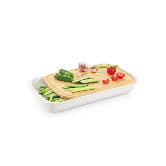 Tescoma Vágódeszka tárolóval 45 x 25 cm bambusz ONLINE 900895.00