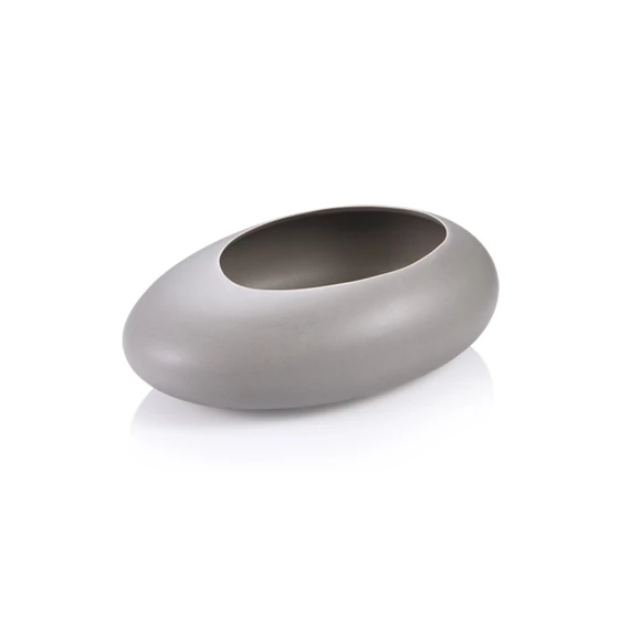 Tescoma Stones alacsony virágcserép szürke FANCY HOME 907964.43