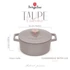 Kép 2/7 - Berlinger Haus Lábas 24 cm öntöttvas Taupe Collection BH/6525