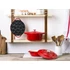 Kép 2/5 - BK Bourgogne Sütőedény fedővel 28 cm 4L zománcozott öntöttvas Chili Red 24490