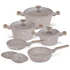 Kép 1/9 - Berlinger Haus Edénykészlet 10 részes titánpro bevonat Taupe Nordic Collection BH/8343