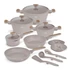Kép 1/6 - Berlinger Haus Edénykészlet 15 részes titánpro bevonat Taupe Nordic Collection BH/8344