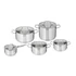 Kép 1/4 - Tefal Edénykészlet 10 részes rozsdamentes + üveg Virtuoso E492SA25