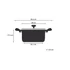 Kép 2/3 - Tefal Fazék fedővel 28 cm rozsdamentes + üveg Duetto+ G7196456