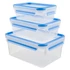 Kép 1/6 - Tefal Ételtároló doboz 3 db-os 0,55/1,0 /2,3 literes műanyag Tefal Master Seal Fresh K3028912
