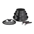 Kép 1/4 - Tefal Edénykészlet 10 részes alumínium + tapadásmentes bevonat Ingenio Daily Chef L7629142