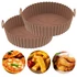 Kép 3/4 - Szilikon betét air fryer/ forrólevegős sütőhöz kerek 20*5 cm szilikon T10135