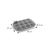 Kép 2/3 - Tescoma 12-es muffinforma szilikon DELÍCIA SiliconPRIME 629434.00