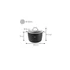 Kép 2/5 - Tescoma Fazék fedővel 24 cm 6,0 l rozsdamentes acél PRESIDENT Stone 780325.00