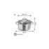 Kép 2/3 - Tescoma Lábas fedővel 20 cm 3,0 l tapadásmentes bevonat SteelCRAFT 780572.00
