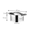 Kép 2/4 - Tescoma Fazék fedővel 24 cm 5,0 l rozsdamentes acél ULTIMA 780635.00