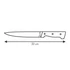 Kép 2/2 - Tescoma Szeletelőkés 20 cm műanyag HOME PROFI 880534.00