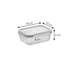 Kép 3/6 - Tescoma GLASS téglalap alakú ételtároló doboz 0,6 l FRESHBOX 892171.00