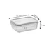Kép 3/6 - Tescoma GLASS téglalap alakú ételtároló doboz 1,0 l FRESHBOX 892172.00