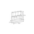 Kép 2/5 - Tescoma Borospohártartó csepegtetővel 330 x 148 mm rozsdamentes acél FlexiSPACE 899488.00