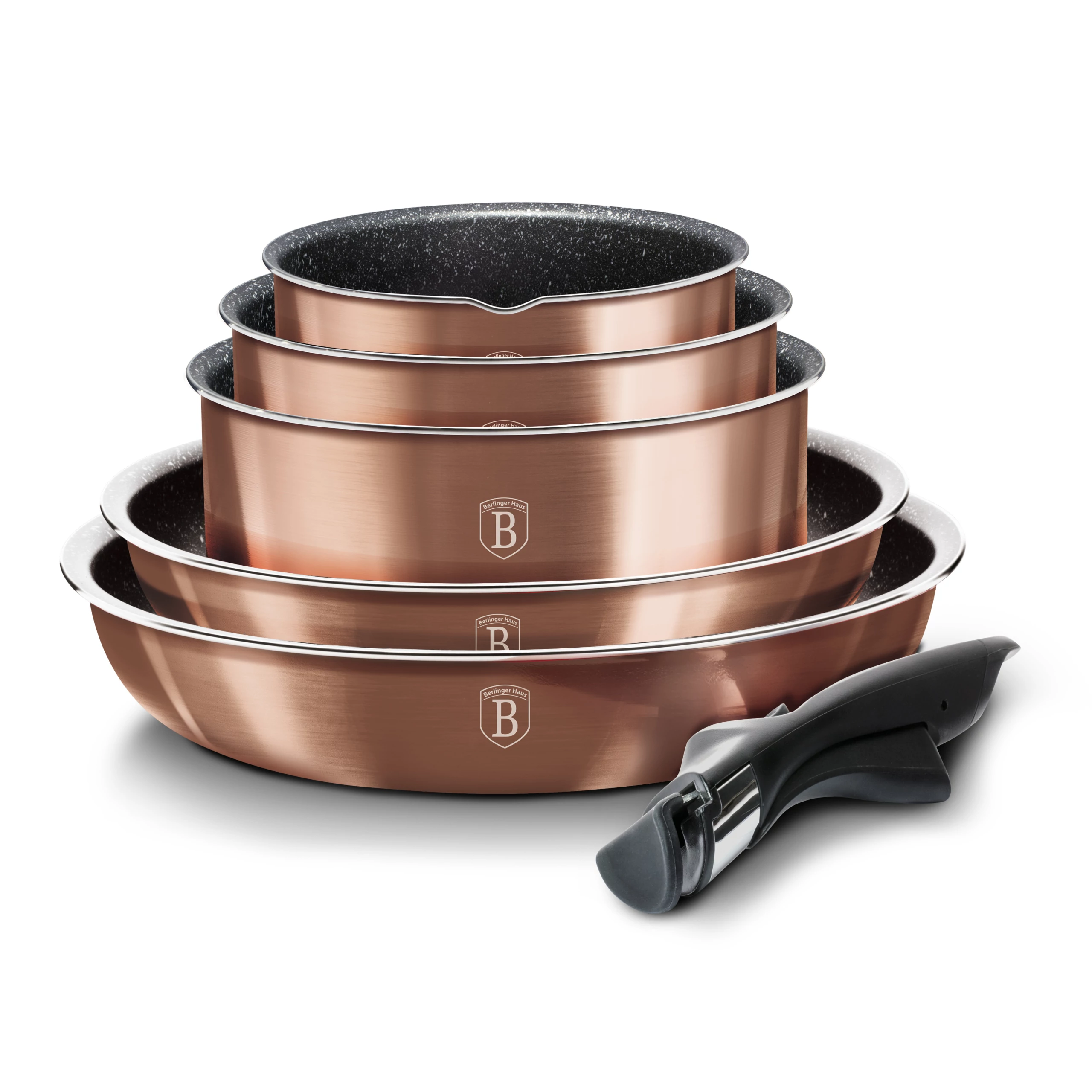 Berlinger Haus Edénykészlet márvány bevonattal 12 részes Metallic Line Rose Gold Edition BH/1591