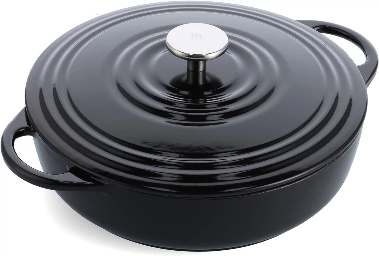 BK Bourgogne Sütőedény fedővel 28 cm 4L zománcozott öntöttvas fekete 24491